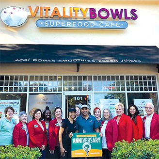 West Orange Chamber of Commerce Vitality Bowls One Year Anniversary