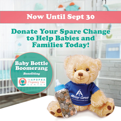 Apopka Pregnancy Care Center Baby Bottle Boomerang flyer