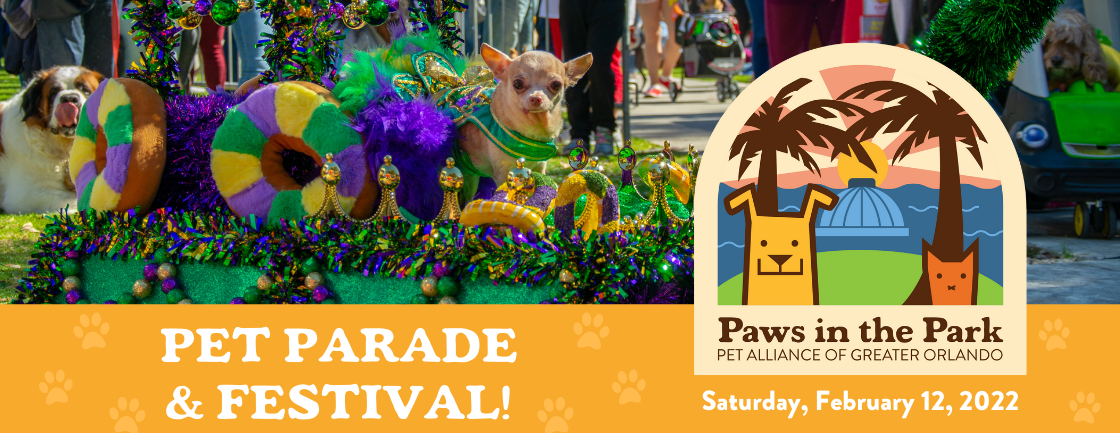 Pet alliance Paws in the Park banner